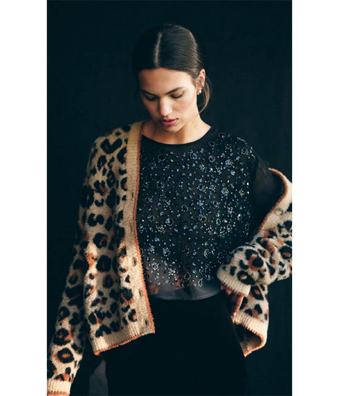 Betsy Cardigan - Leopard